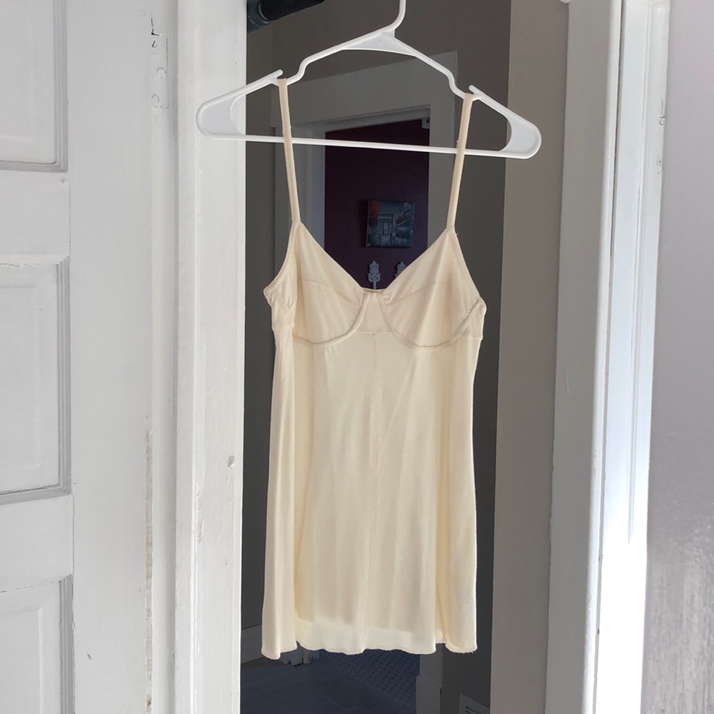 Cream Free People Tank Top